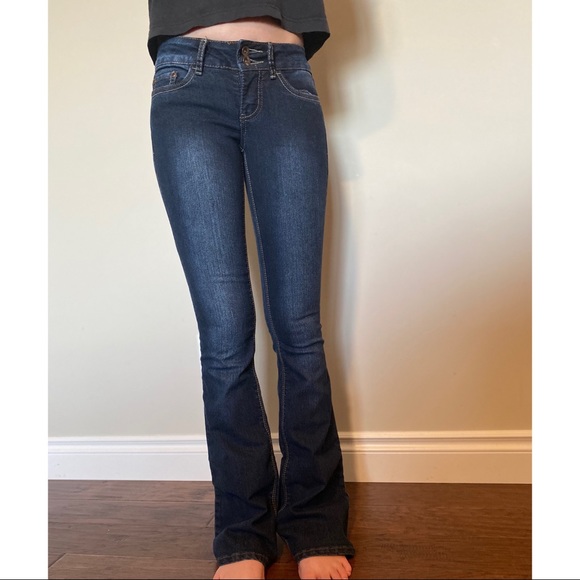 Dark blue flare jeans - Picture 1 of 4